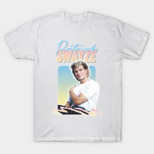 Patrick Swayze ∆ 90s Styled Retro Fan Design T-Shirt